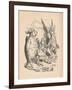 'The Mock Turtle, Alice and The Gryphon', 1889-John Tenniel-Framed Giclee Print