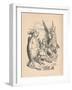 'The Mock Turtle, Alice and The Gryphon', 1889-John Tenniel-Framed Giclee Print