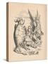 'The Mock Turtle, Alice and The Gryphon', 1889-John Tenniel-Stretched Canvas