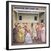 The Mocking of Christ, circa 1305-Giotto di Bondone-Framed Giclee Print