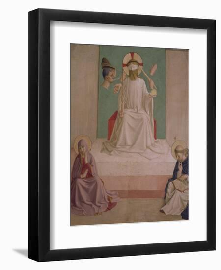 The Mocking of Christ with the Virgin and St. Dominic, 1442-Fra Angelico-Framed Giclee Print