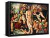 The Mocking of Christ-Jan Sanders van Hemessen-Framed Stretched Canvas