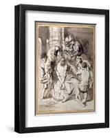 The Mocking of Christ-Sir Anthony Van Dyck-Framed Giclee Print