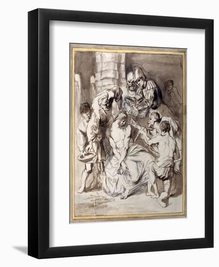 The Mocking of Christ-Sir Anthony Van Dyck-Framed Giclee Print