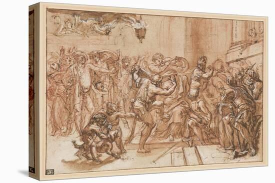 The Mocking of Christ-Domenichino-Stretched Canvas