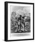 The Mode of Training Blood Hounds in St Domingo and of Exercising Them by Chasseurs, 1805-John Barlow-Framed Giclee Print