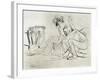 The Model at Rest, 1925-Jean Louis Forain-Framed Giclee Print