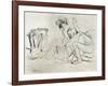 The Model at Rest, 1925-Jean Louis Forain-Framed Giclee Print