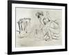 The Model at Rest, 1925-Jean Louis Forain-Framed Giclee Print