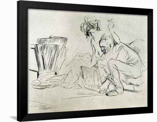 The Model at Rest, 1925-Jean Louis Forain-Framed Giclee Print