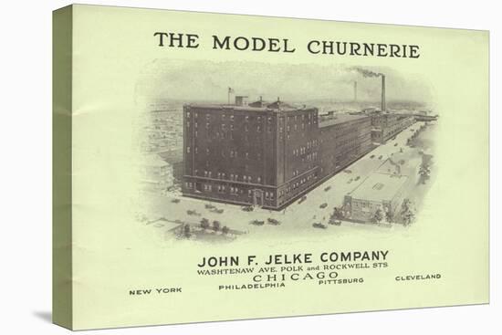 The Model Churnerie', Advertisement for John F. Jelke Company, Chicago, C.1920-null-Stretched Canvas