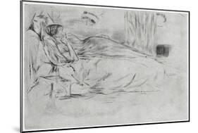 The Model, Lying Down, C1864-James Abbott McNeill Whistler-Mounted Giclee Print
