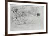 The Model, Lying Down, C1864-James Abbott McNeill Whistler-Framed Giclee Print