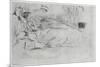 The Model, Lying Down, C1864-James Abbott McNeill Whistler-Mounted Giclee Print