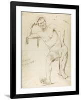 The Model Nizzavena, C. 1882-83-Henri de Toulouse-Lautrec-Framed Premium Giclee Print