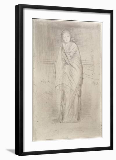 The Model Resting, 1870-James Abbott McNeill Whistler-Framed Giclee Print