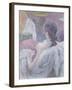 The Model's Rest, 1896 (Pastel on Paper)-Henri de Toulouse-Lautrec-Framed Giclee Print