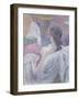 The Model's Rest, 1896 (Pastel on Paper)-Henri de Toulouse-Lautrec-Framed Giclee Print