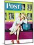 "The Model," Saturday Evening Post Cover, April 17, 1943-Al Moore-Mounted Giclee Print
