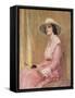 The Model-Guy Rose-Framed Stretched Canvas