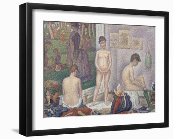 The Models, 1888-Georges Seurat-Framed Giclee Print