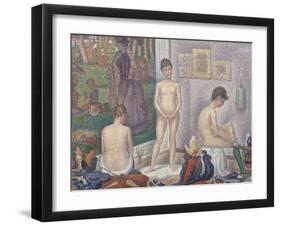 The Models, 1888-Georges Seurat-Framed Giclee Print