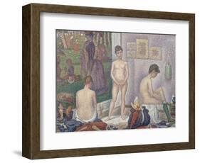 The Models, 1888-Georges Seurat-Framed Giclee Print