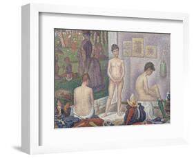 The Models, 1888-Georges Seurat-Framed Giclee Print