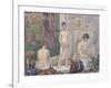 The Models, 1888-Georges Seurat-Framed Giclee Print