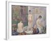 The Models, 1888-Georges Seurat-Framed Giclee Print