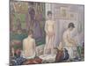 The Models, 1888-Georges Seurat-Mounted Giclee Print