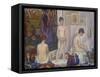 The Models (Les Poseuses). Second Version, 1888-Georges Seurat-Framed Stretched Canvas