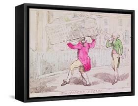 The Modern Atlass, Published by S.W. Fores, 1791-Isaac Cruikshank-Framed Stretched Canvas