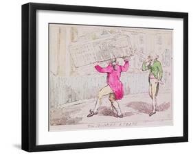 The Modern Atlass, Published by S.W. Fores, 1791-Isaac Cruikshank-Framed Giclee Print