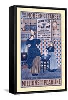 The Modern Cleanser, Millions Now Use Pearline-Louis Rhead-Framed Stretched Canvas