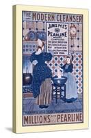 The Modern Cleanser, Millions Now Use Pearline-Louis Rhead-Stretched Canvas