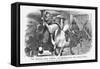 The Modern Dick Turpin; Or, Highwayman and Railwayman, 1868-John Tenniel-Framed Stretched Canvas