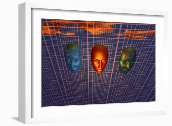 The Modern Face of Robotics-null-Framed Art Print