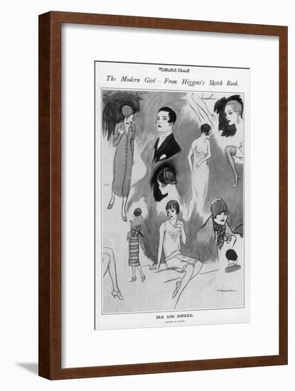 The Modern Girl-null-Framed Art Print