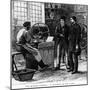 The Modern Potter: a Thrower at His Lathe, 19th Century-null-Mounted Giclee Print