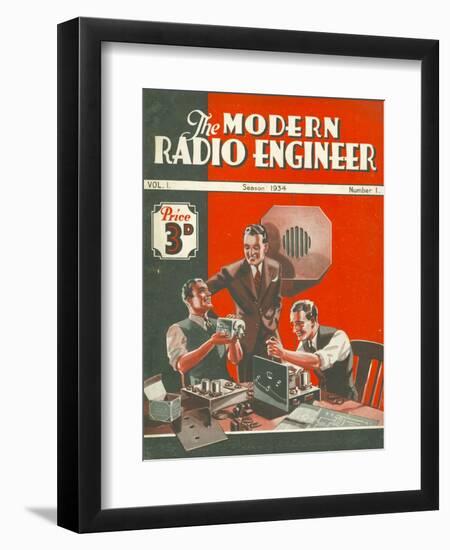 The Modern Radio Engineer, Radios First Issue Magazine, UK, 1934-null-Framed Giclee Print