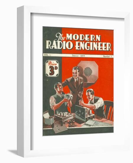 The Modern Radio Engineer, Radios First Issue Magazine, UK, 1934-null-Framed Giclee Print