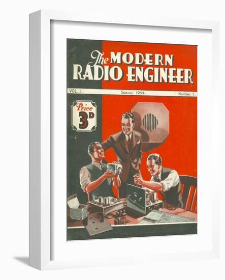 The Modern Radio Engineer, Radios First Issue Magazine, UK, 1934-null-Framed Giclee Print