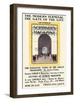 The Modern Terminal, the Gate of the City. October, Scribner's Magazine-Adolph Treidler-Framed Art Print