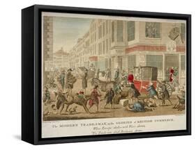 The Modern Tradesman, or the Glories of British Commerce, 1774-G Terry-Framed Stretched Canvas