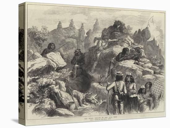 The Modoc Indians in the Lava Beds-null-Stretched Canvas