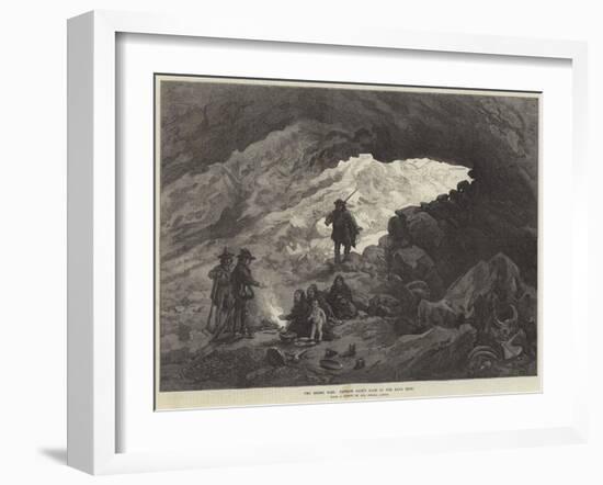 The Modoc War, Captain Jack's Cave in the Lava Beds-null-Framed Giclee Print