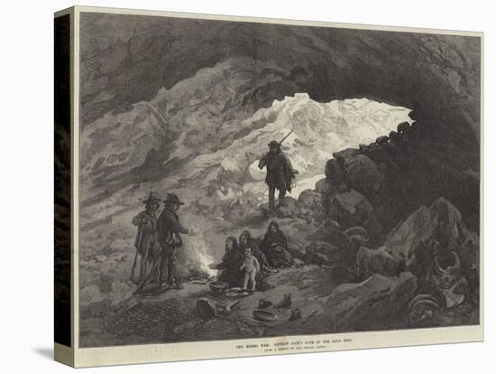 The Modoc War, Captain Jack's Cave in the Lava Beds-null-Stretched Canvas