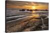 The Moeraki Boulders at sunrise, Moeraki Beach, Otago, South Island, New Zealand-Ed Rhodes-Stretched Canvas