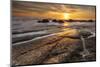 The Moeraki Boulders at sunrise, Moeraki Beach, Otago, South Island, New Zealand-Ed Rhodes-Mounted Photographic Print